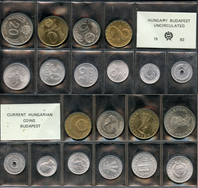 Венгрия официальный набор из 10 монет 1983  KM MS 13   UNC  3-6-1-28