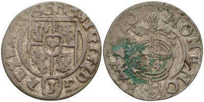Польша 3 полкера (3 полторака - 1 крейцер) 1623 Сигизмунд III Ваза (1587-1632) Gorecki B.23 серебро 4158-1261