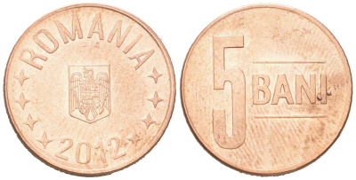 Румыния 5 бань 2012 KM 190 сталь плакировнная медью 192-1129