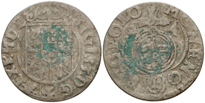 Польша 3 полкера (3 полторака - 1 крейцер) 1624 Сигизмунд III Ваза (1587-1632) Gorecki B.24, KM 41 серебро 4158-961