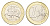 Литва 1 евро 2015 KM 211 биметалл UNC 210-1213
