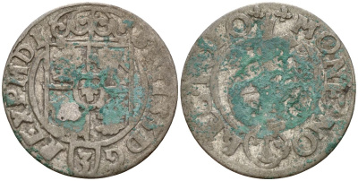 Польша 3 полкера (3 полторака - 1 крейцер) ND (1620-1627) Сигизмунд III Ваза (1587-1632) KM 41 серебро 4158-1119