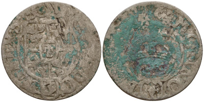 Польша 3 полкера (3 полторака - 1 крейцер) ND (1620-1627) Сигизмунд III Ваза (1587-1632) KM 41 серебро 4158-1116