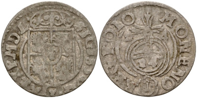 Польша 3 полкера (3 полторака - 1 крейцер) 1624 Сигизмунд III Ваза (1587-1632) Gorecki B.24, KM 41 серебро 4160-153