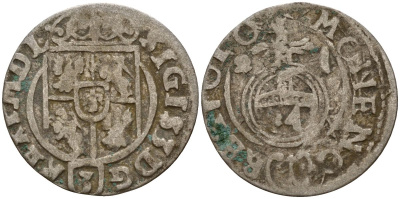 Польша 3 полкера (3 полторака - 1 крейцер) 1621 Сигизмунд III Ваза (1587-1632) Gorecki B.21 серебро 4158-1223