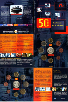 Бельгия набор из 8 монет (1, 2, 5, 10, 20 и 50 евроцентов; 1 и 2 евро) 2003 официальный набор, в оригинальной упаковке KM MS19 (224, 225, 226, 227, 228, 229, 230 и 231) BU 8-2-05-67