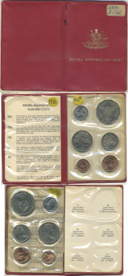 Австралия набор из 6 монет (1, 2, 5, 10, 20 и 50 центов) 1976 в оригинальной банковской упаковке KM MS9 (62, 63, 64, 65, 66 и 68) UNC 8-2-06-35