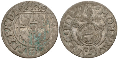 Польша 3 полкера (3 полторака - 1 крейцер) 1623 Сигизмунд III Ваза (1587-1632) Gorecki B.23 серебро 4160-119