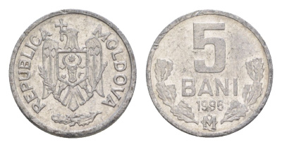 Молдавия (Молдова) 5 бань (бани) 1996 KM 2 алюминий 4632-756