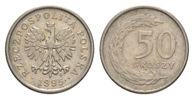 Польша 50 грошей 1995 Y 281 медно-никель 4626-347