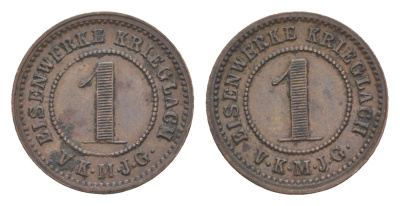 Австрия 1 геллер ND (1914-1918) лагерный жетон медь UNC 1516-723