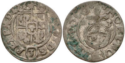 Польша 3 полкера (3 полторака - 1 крейцер) 1623 Сигизмунд III Ваза (1587-1632) Gorecki B.23 серебро 4160-242