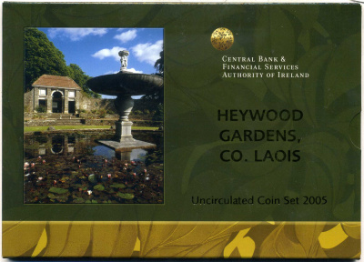 Ирландия набор из 8 евромонет 2005 официальный набор в оригинальном картонном буклете KM MS14 UNC 4-5-2-9