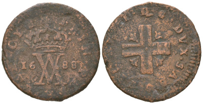 Савойя 1/4 сольдо 1688 KM 320 медь 441-1321