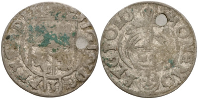 Польша 3 полкера (3 полторака - 1 крейцер) 1624 Сигизмунд III Ваза (1587-1632) Gorecki B.24, KM 41 серебро 4160-147