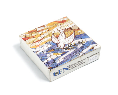 Ватикан 5 евро 2004 Иоанн Павел II, 150 лет провозглашения догмата о непорочном зачатии, в оригинальной коробке, с сертификатом KM 359 серебро  PROOF 2-4-2-26