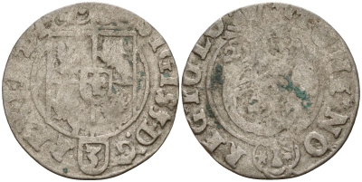 Польша 3 полкера (3 полторака - 1 крейцер) 1625 Сигизмунд III Ваза (1587-1632) Gorecki B.25, KM 41 серебро 4158-969