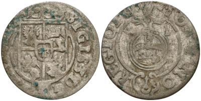 Польша 3 полкера (3 полторака - 1 крейцер) 1621 Сигизмунд III Ваза (1587-1632) Gorecki B.21 серебро 4158-841