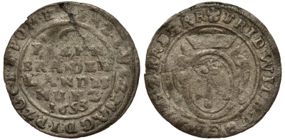 Бранденбург 6 пфеннигов 1653 KM 240 серебро 413-4324