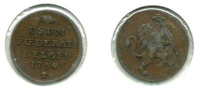 АВСТРИЙСКИЕ НИДЕРЛАНДЫ 1 ЛИАРДА 1790 KM 44 медь 503-232