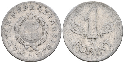 Венгрия 1 форинт 1987 Народная Республика (1949-1989) KM 575 алюминий 259-225