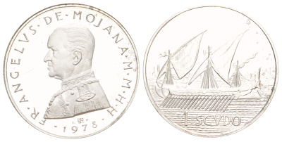 Мальтийский орден 1 скудо 1978 Анджело де Мохана, тираж 3.000 экземпляров X 72 серебро PROOF 441-1621