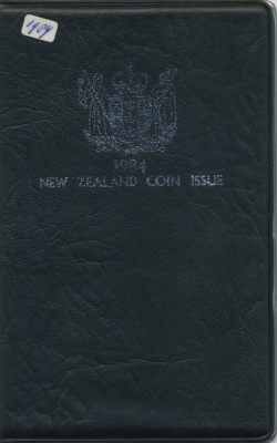 Новая Зеландия официальный набор из 7 монет 1984 птица черный робин    UNC  1-6-2-10