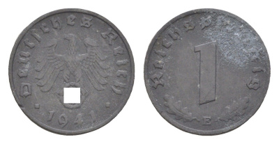 Германия 1 рейхспфенниг 1941 E KM 97, J.369 цинк 4613-446