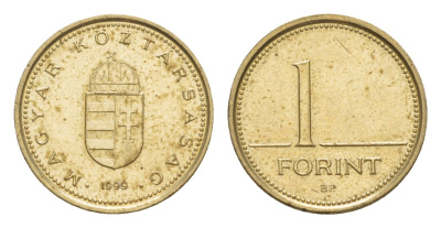 Венгрия 1 форинт 1999 KM 692 никель латунь aUNC 4649-169