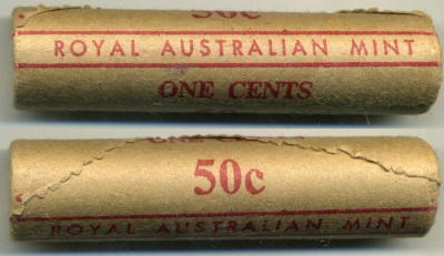 Австралия 1 цент 1970 Елизавета II (1952-2022), опоссум, банковский ролл из 50 монет КМ 62 бронза UNC 7-3-1-12