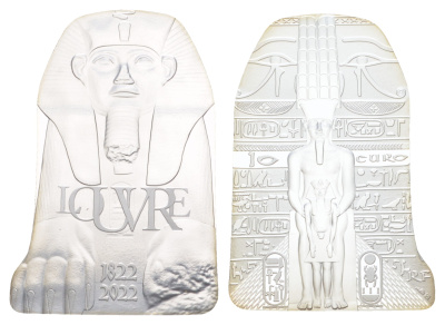 Франция 10 евро 2022 Французское мастерство - Лувр, в оригинальной коробке, с сертификатом, тираж 5.000 экземпляров KM 3193 серебро BU 8-2-01-39