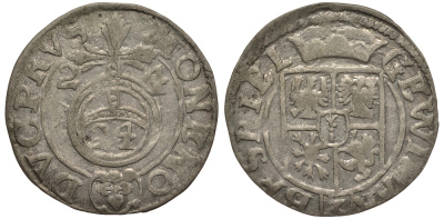 Бранденбург-Пруссия 1/24 талера 1624 Георг Вильгельм (1619-1640), вес 1,24 гр. KM 116.1 серебро 1516-212