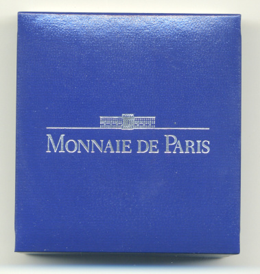 Франция 1 евро = 6,55957 франков 2000 стиль арт-нуво в архитектуре (XIX-XX веков) в оригинальной коробке, с сертификатом KM 1227 серебро PROOF 5-6-1-43