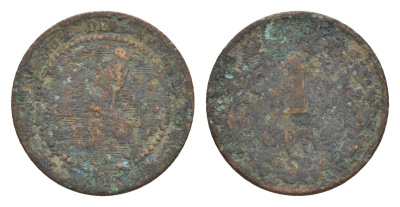 Нидерланды 1 цент 1883? Виллем III (1849-1890) KM 107 бронза 57-1127