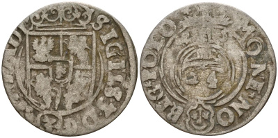 Польша 3 полкера (3 полторака - 1 крейцер) 1623 Сигизмунд III Ваза (1587-1632) Gorecki B.23 серебро 4160-117