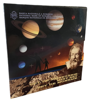 Румыния государственный набор из 4 монет 2009 с жетоном монетного двора (серебро), тираж 1000 экземпляров KM MS 8   PROOF 3-4-11-39