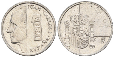 Испания 1 песета 1993 Хуан Карлос I (1975 - 2014) KM 832 алюминий 4154-526