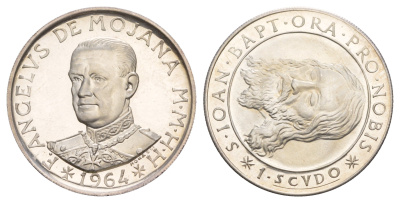 Мальтийский орден 1 скудо 1964 X 9 серебро PROOF 413-4144