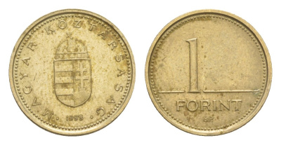 Венгрия 1 форинт 1998 KM 692 никель латунь 4632-722