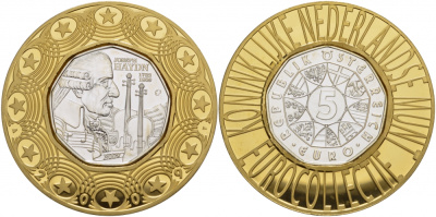 Австрия 5 евро 2009 200 лет со дня смерти Йозефа Гайдна KM 3170 серебро UNC 1085-3-41