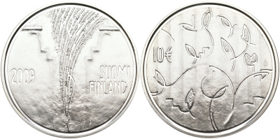 Финляндия 10 евро 2009 200 лет со дня основания сословного собрания. Боргоский сейм KM 173 серебро  PROOF 11-114-44