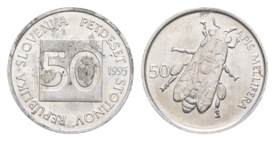 Словения 50 стотинов 1995 KM 3 алюминий UNC 3996-1139