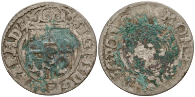 Польша 3 полкера (3 полторака - 1 крейцер) ND (1620-1627) Сигизмунд III Ваза (1587-1632) KM 41 серебро 4158-1051