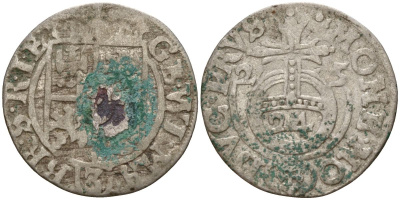 Польша 3 полкера (3 полторака - 1 крейцер) 1625 Сигизмунд III Ваза (1587-1632) Gorecki B.25, KM 41 серебро 4158-1014