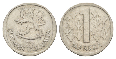 Финляндия 1 марка 1973 S KM 49a медно-никель 4641-921