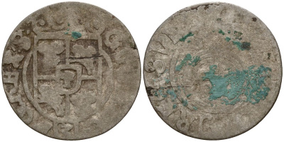 Польша 3 полкера (3 полторака - 1 крейцер) ND (1620-1627) Сигизмунд III Ваза (1587-1632) KM 41 серебро 4158-743