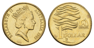 Австралия 1 доллар 1993 Landcare Australia — организация по защите окружающей среды KM 208 алюминиевая бронза UNC 4671-513