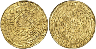 Нидерланды, Кампен розе нобле 1432 Delm. 1106, Fb. 151 золото 10-009-42