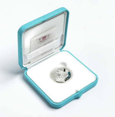 Ватикан 5 евро 2013 46-й международный День Мира, в оригинальной коробке, сертификат серебро PROOF 5-6-3-75