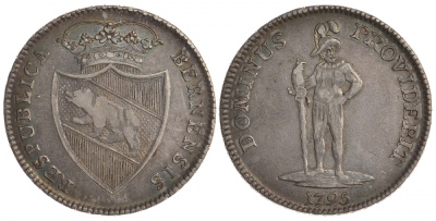 Швейцария, Берн 1 талер 1795 Davenport 1759, KM 149, Divo/Tobler 507 a серебро 10-017-49
